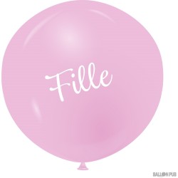 Ballon Fille Rose babyshower