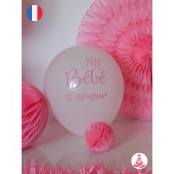 Ballons Babyshower Fille Rose